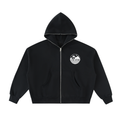 Living Dreams Logo Fleeced Full-Zip Boxy Hoodie
