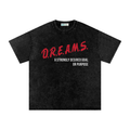 DREAMS Snow Washed Oversized Cotton T-Shirt
