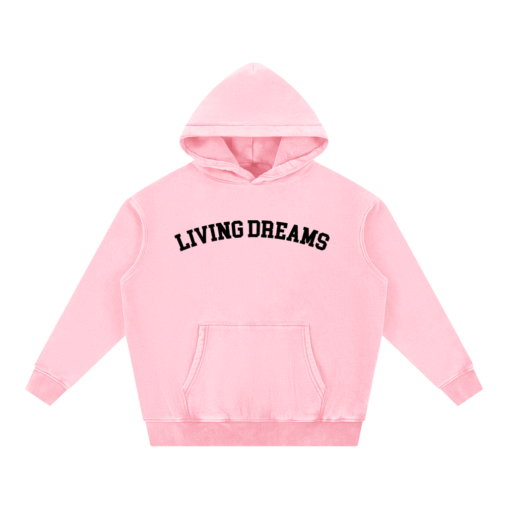 Living Dreams Snow Wash Fleece Oversize Hoodie