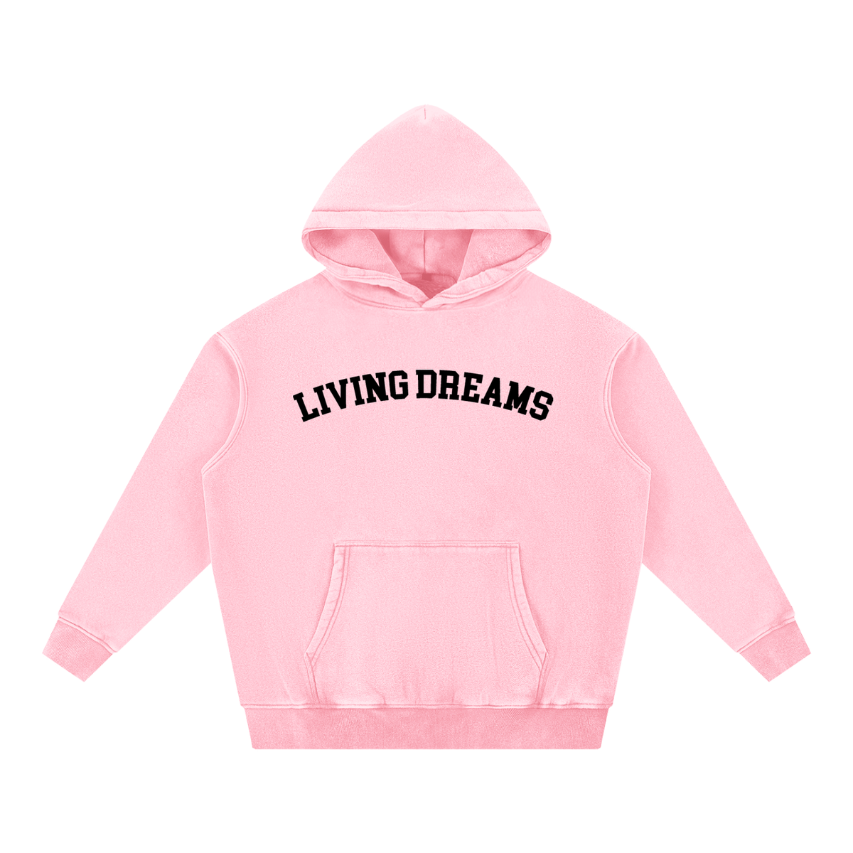 Living Dreams Snow Wash Fleece Oversize Hoodie