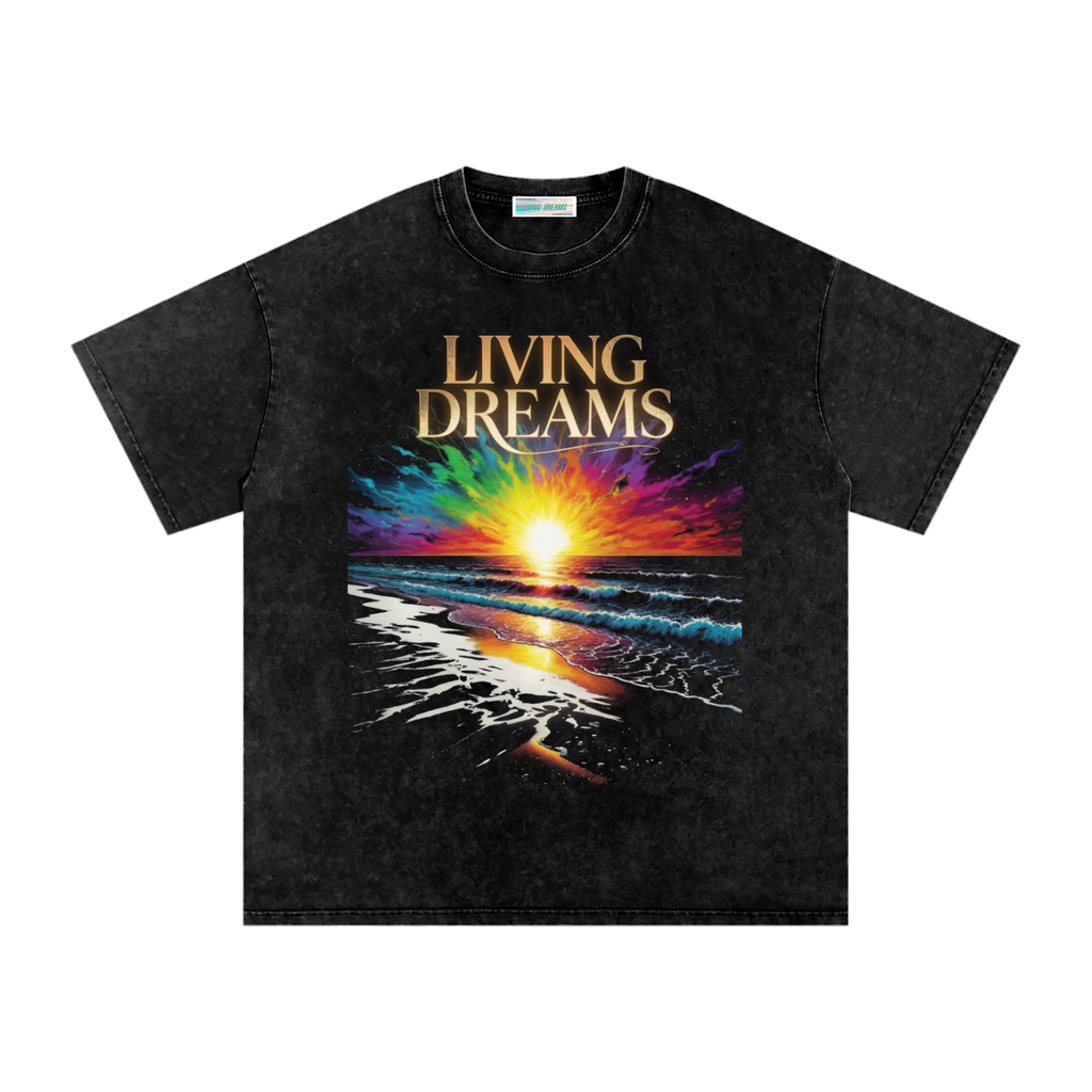 The Beach Snow Washed Oversized Cotton T-Shirt